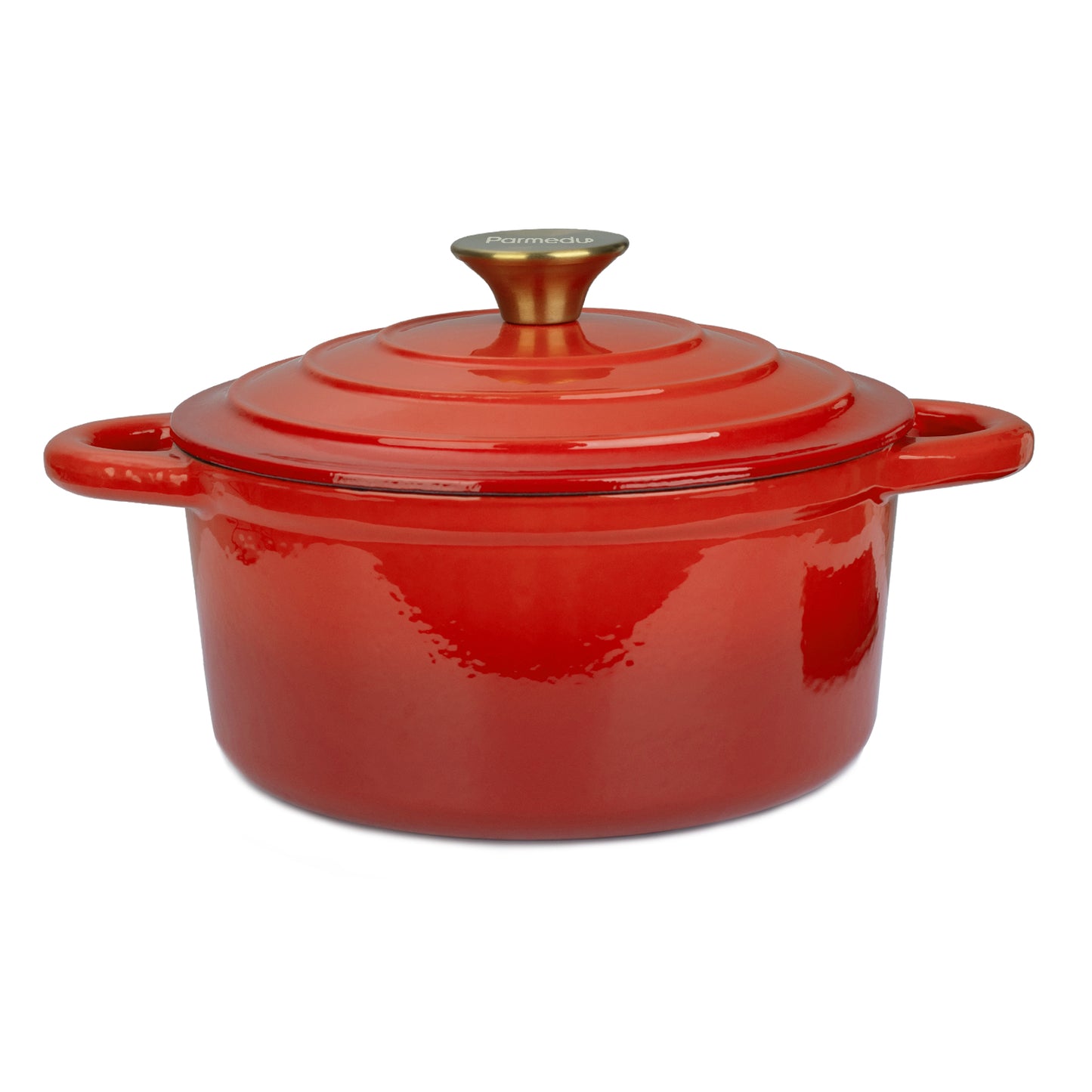 Parmedu 2.6 Quart Enameled Cast Iron Pot