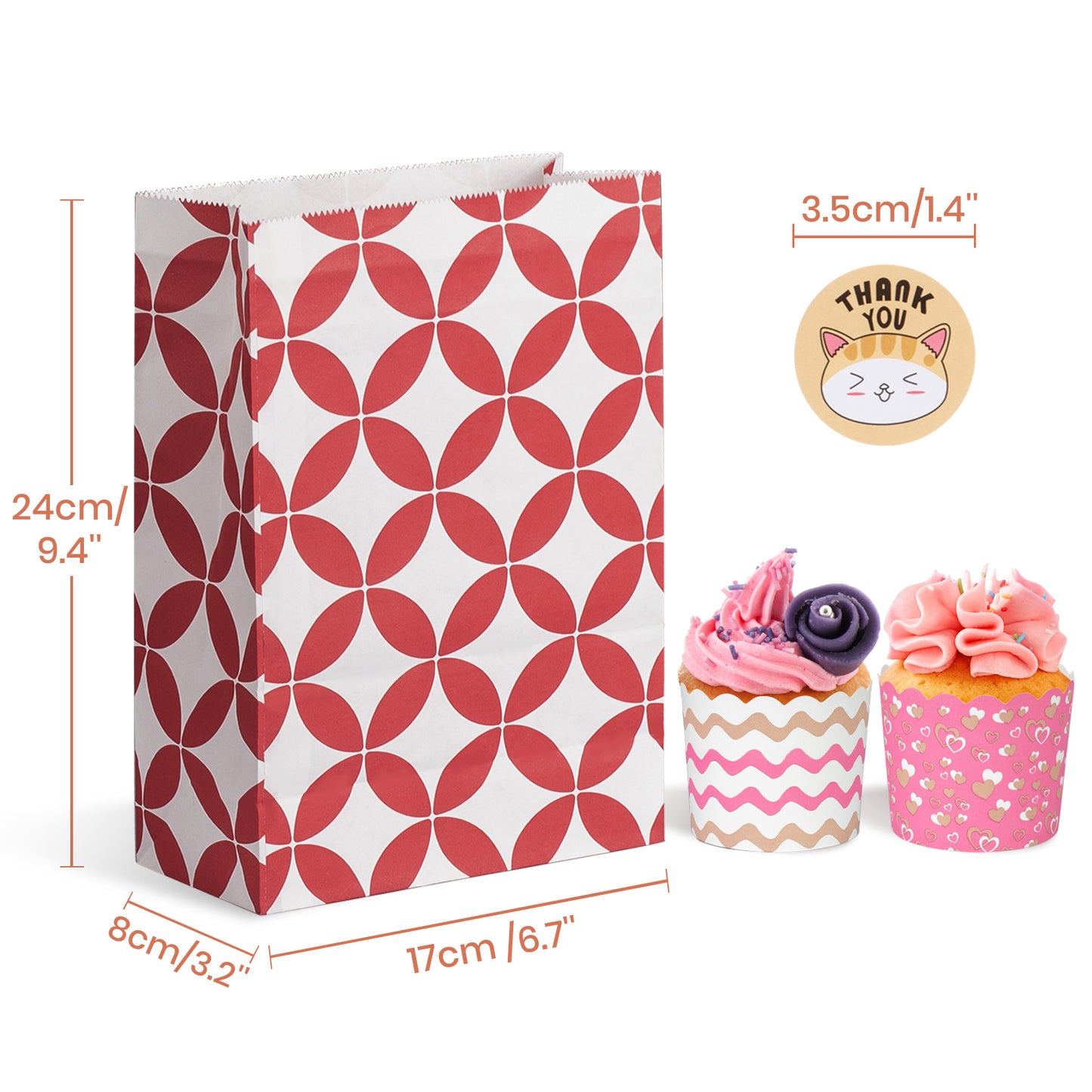 Assorted Color Paper Gift Bags