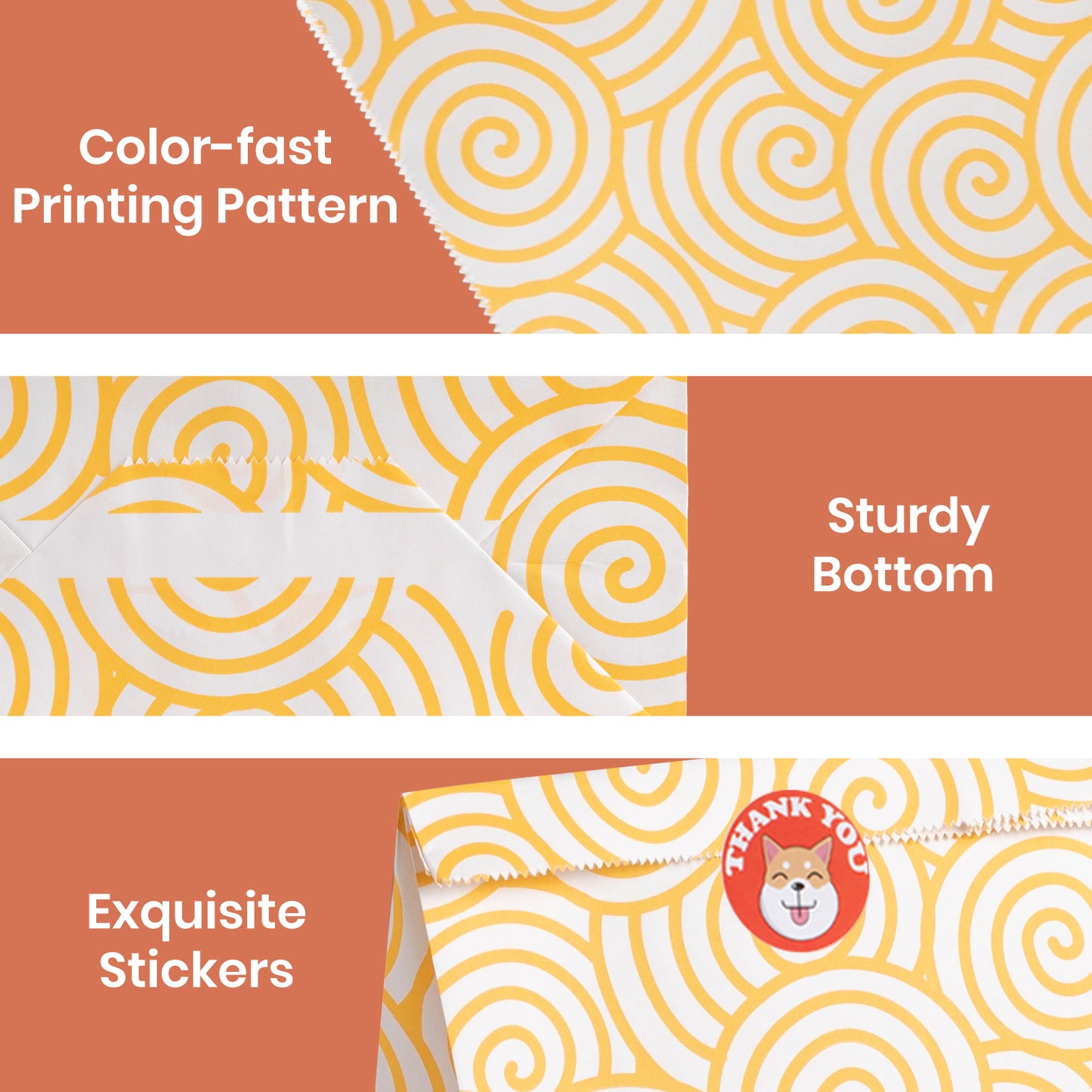 Assorted Color Paper Gift Bags