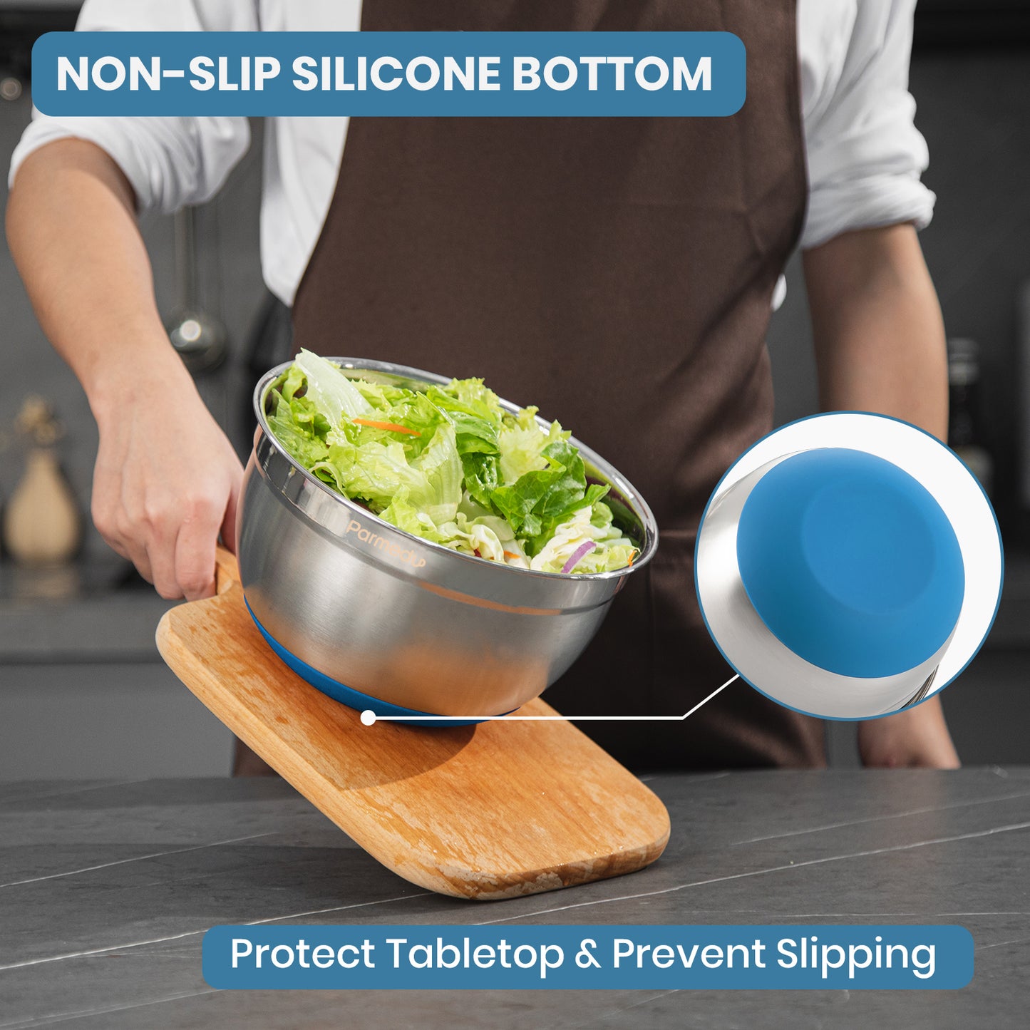 Parmedu 5-in-1 Multifunctional Mixing Bowl Set