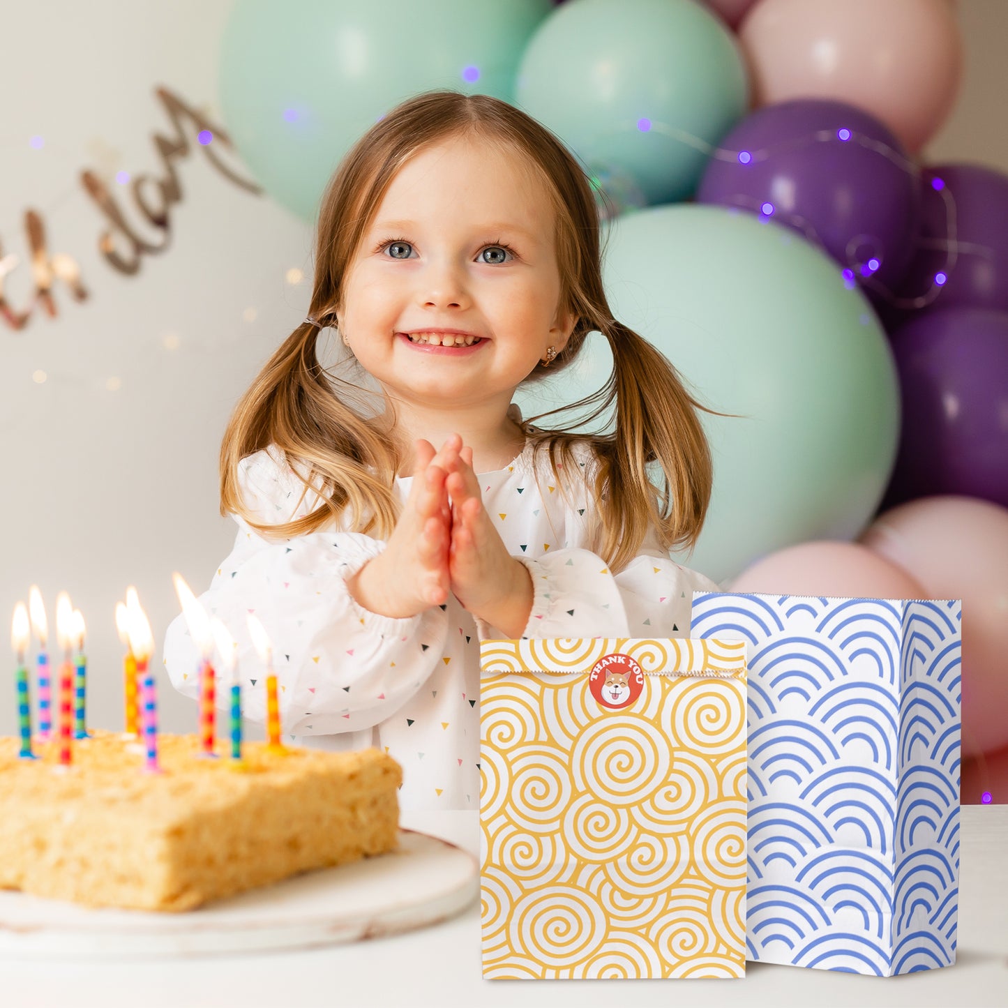 Assorted Color Paper Gift Bags