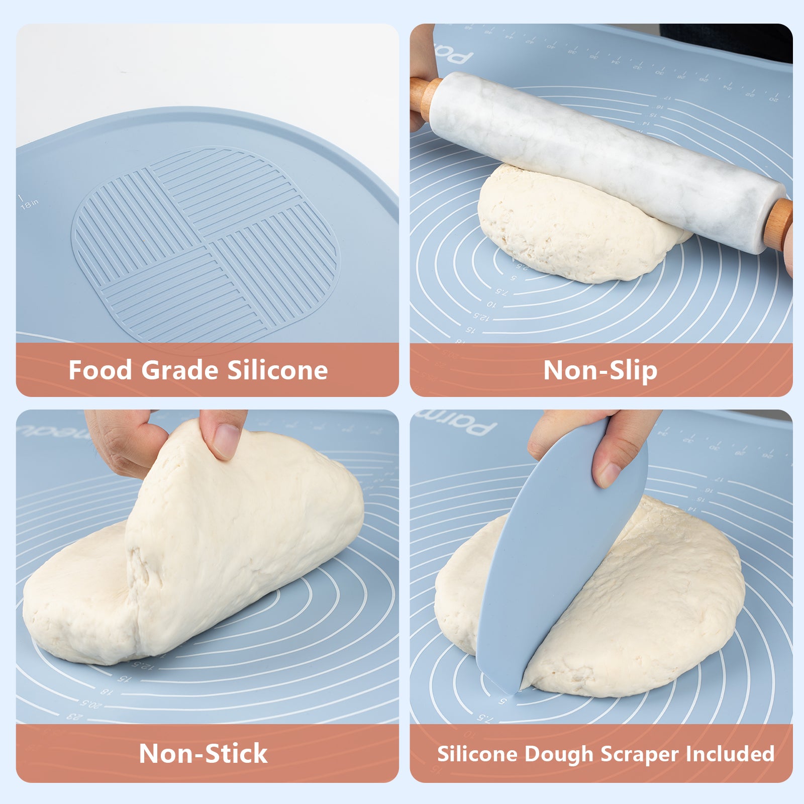 Magic Dough Non Slip Flexible Pastry Mat - Kitchen & Company