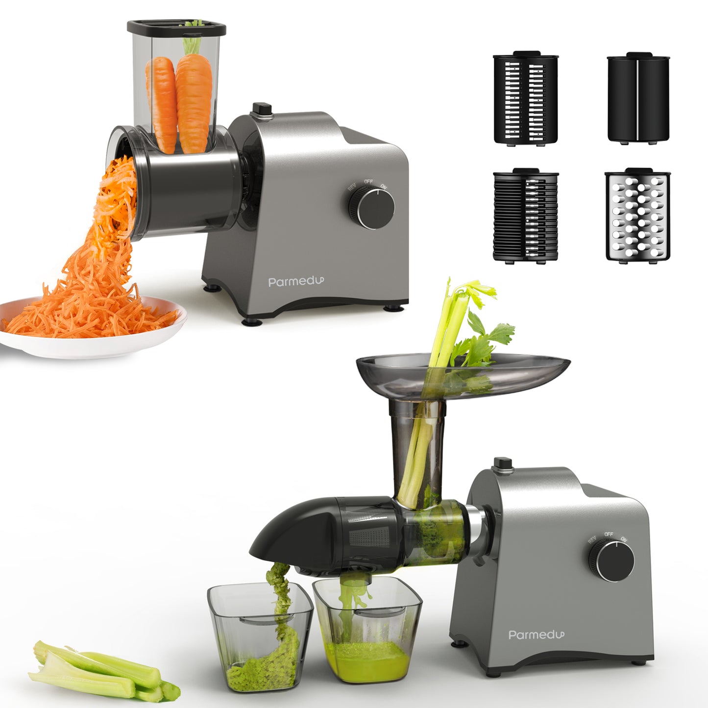 Slow Masticating Juicer & Veggies Grater