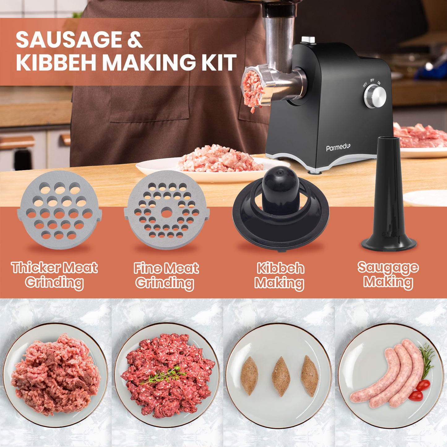 Electric Cheese Grater & Meat Grinder