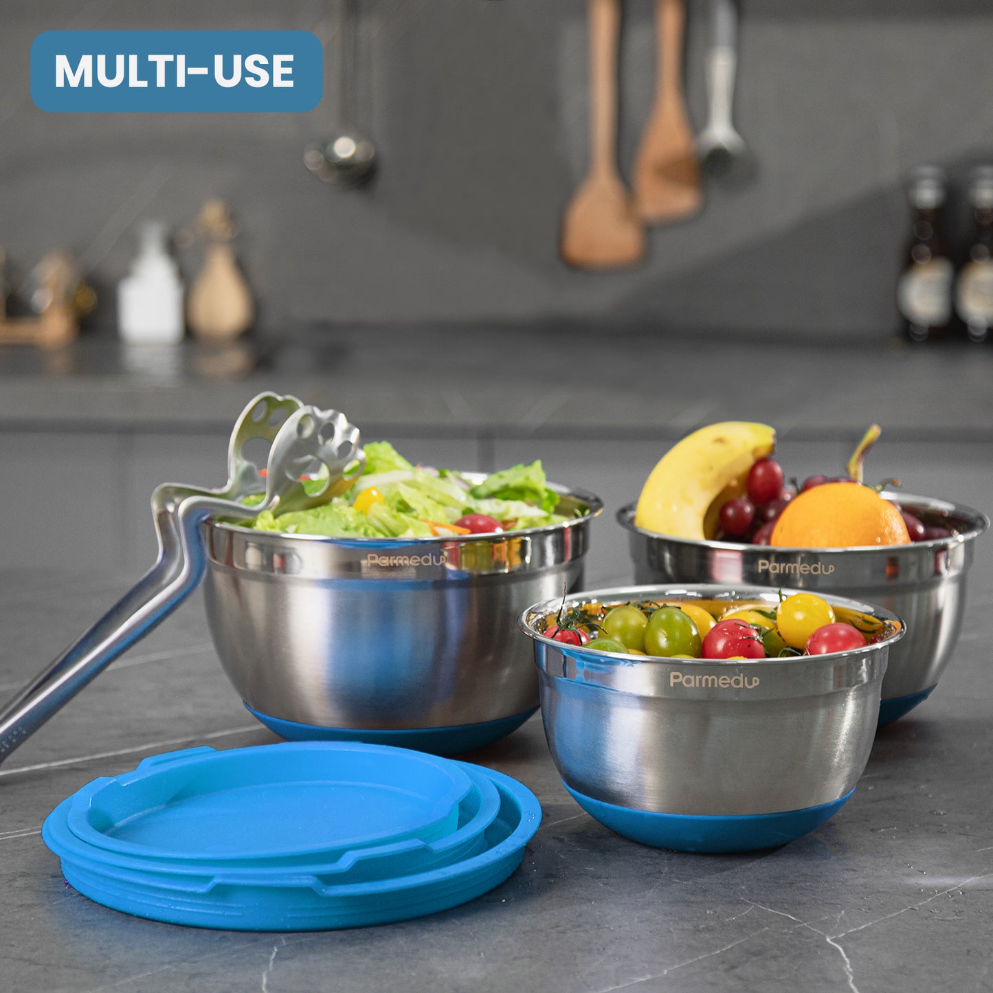 Parmedu Mixing Bowl Set with Airtight Lids