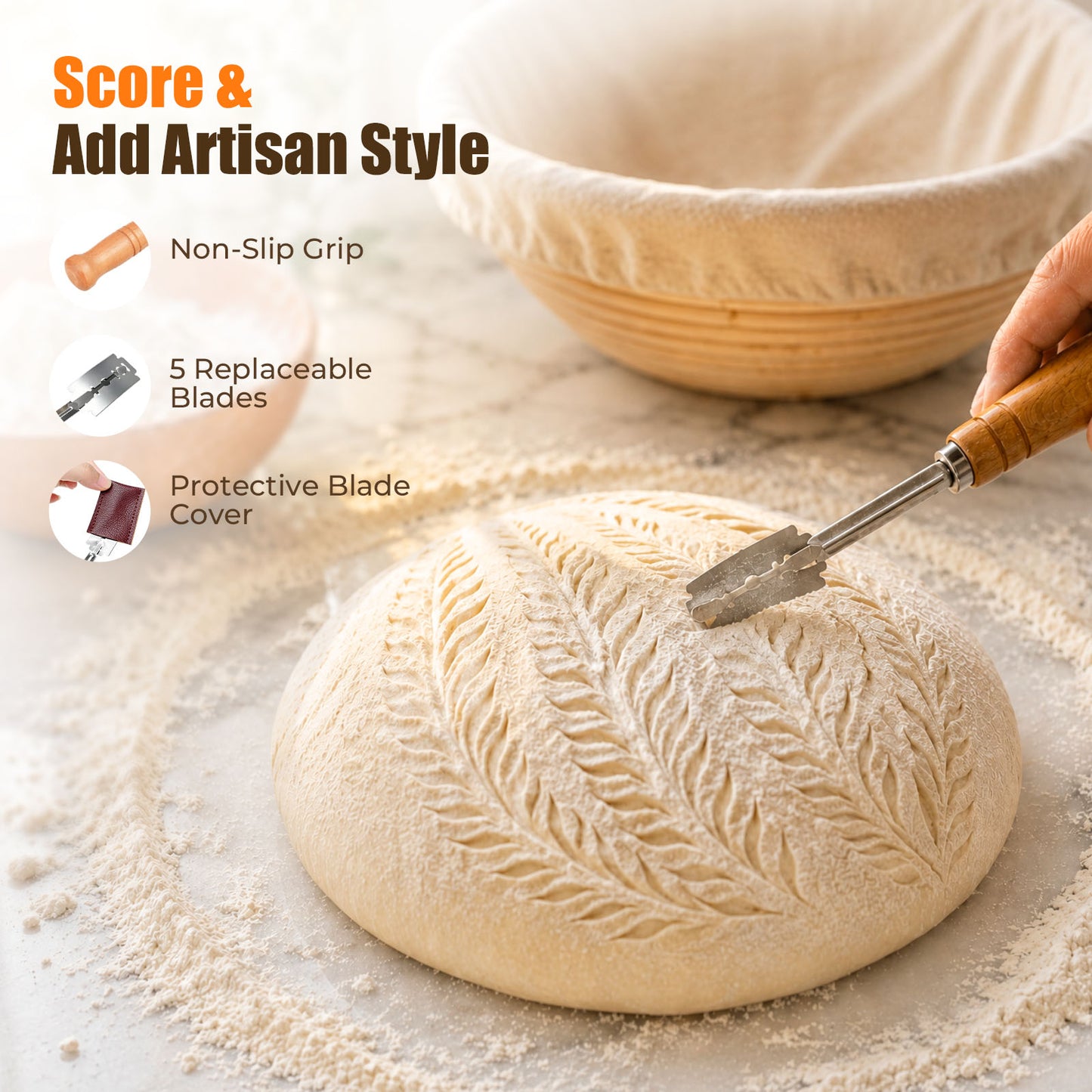 Parmedu 8PCS Sourdough Starter Kit