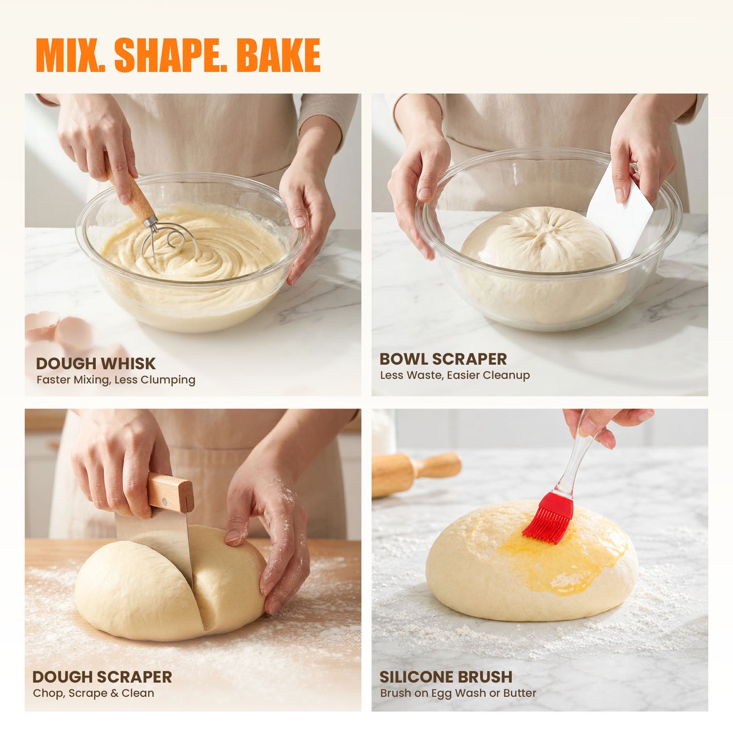 Parmedu 8PCS Sourdough Starter Kit